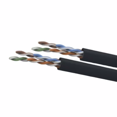 Bobina De Cable De Red Wam Cat5e-Outdoor-Negro Macho/Macho Sin Conectores Categoría Del Cable Cat5e Blindaje U/Utp (Utp) Longitud Del Cable 305m Color Del Producto Negro