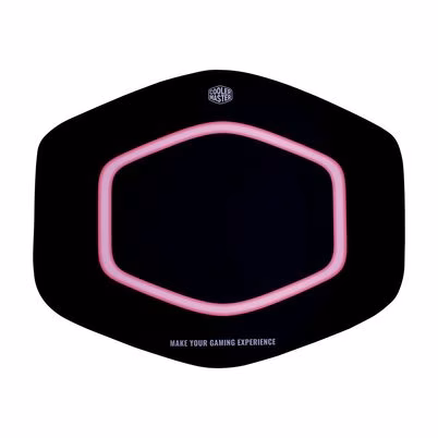 Tapete De Piso Para Silla Gamer Cooler Master Fm510 Halo Resistente Al Agua Nylon, Caucho Negro