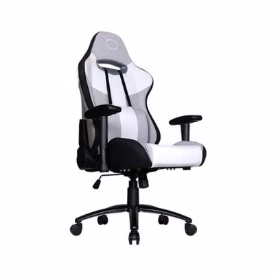 Silla Cooler Master Caliber R3c Gaming Chair / Blanco Con Gris / Hasta 150 Kg / Ultracomoda / Tejido A Prueba De Rasgaduras