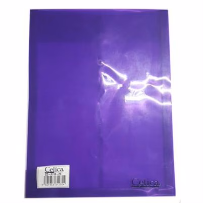Sobre Porta Documentos Celica Co-F118-Pe Tamaño Carta Vertical Con Hilo Plástico Color Morado Transparente Paquete Con 12 Pieza(S)