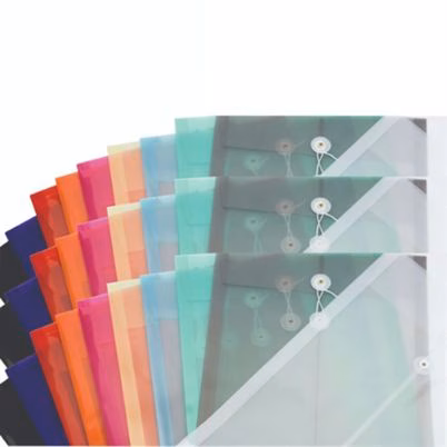 Sobre Porta Documentos Celica Co-F118-Se Tamaño Carta Vertical Con Hilo Plástico Colores Variados Transparente Paquete Con 12 Pieza(S)
