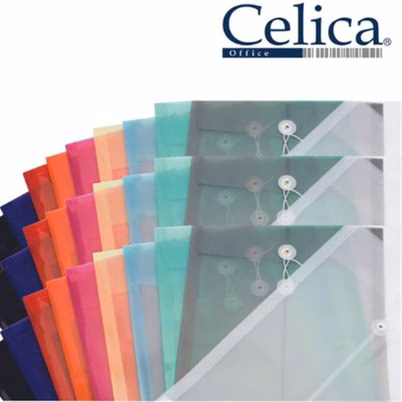 Sobre Porta Documentos Celica Co-F119-We Tamaño Oficio Vertical Con Hilo Plástico Color Blanco Paquete Con 12 Pieza(S)