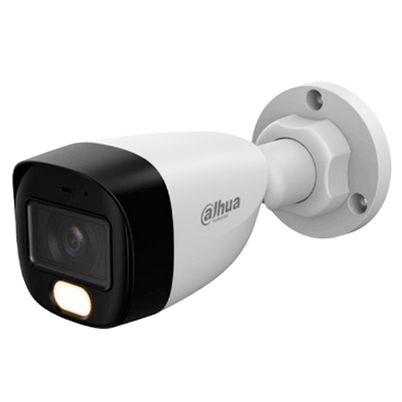 Cámara de Seguridad IP Bala Dahua 2MP con Visión Nocturna 30m y Control de Acceso Biométrico
