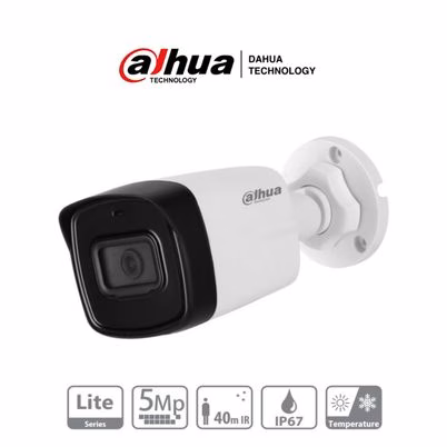 Dahua Technology Dh-Hac -Hfw1500tln-0280b-S2 Cámara De Vigilancia Torreta Cámara De Seguridad Cctv Interior Y Exterior 2880 X 1620 Pixeles Techo/Pared/Poste
