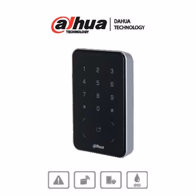 Lector De Tarjeta De Proximidad Dahua Dhi-Asr2101a-Me 12v 0.5 A Tipo De Autentificación Chip/Contraseña Material Acrílico, Policarbonato Color Negro