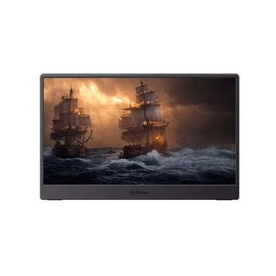 Monitor Portátil Steren Dis-114 (14") Tipo De Panel Ips Resolución (1920x1080) Pixeles Tiempo De Respuesta 5ms Interfaz Usb-C, Hdmi Full Hd Color Negro