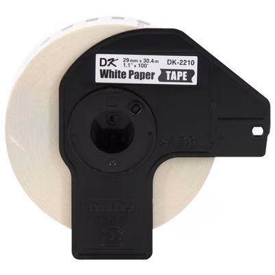 Etiquetas Para Impresora Brother Dk2210 Tecnología De Impresión Térmica Continua Material Papel Térmico Color Blanco