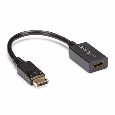Adaptador Conversor de Vídeo DisplayPort a HDMI StarTech con Resolución 1920x1200 y Conectividad Plug and Play