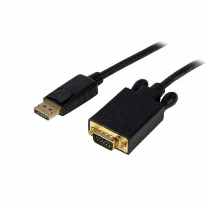 Startech.Com Cable De 1, 8m Displayport A Vga - Cable Adaptador Activo De Displayport A Vga - Vídeo 1080p - Cable De Monitor Dp A Vga - Convertidor Dp 1.2 A Vga - Conector Dp Con Pestillo