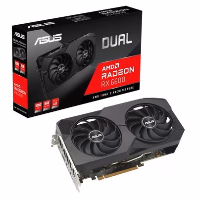 Asus Dual Radeon Rx 6600 V2 8gb Gddr6 Amd