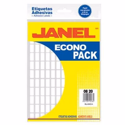 Etiquetas Autoadhesivas Janel E126747200 Estándar 108 Pieza(S) Blanco