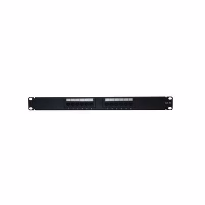 Panel De Parcheo Enson Ens-Pa24p5e Capacidad Del Rack (1u) Horizontal Capacidad De 24 Puerto(S) Rj-45 Soporta Cat5e Material Policarbonato, Plástico Color Negro
