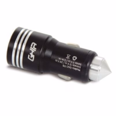 Cargador De Dispositivo Móviles Ghia Gac-176 5v 2.1 A 2 Puertos Usb 2.0 Negro