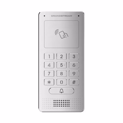 Audio Portero Ip Grandstream Gds3705/ Sip, Apertura Por Codigo, Antivandalico, Teclado Retro-Iluminado, Lector Rfid, Microfono Y Altavoz, Poe Y Apertura Para Dos Puertas