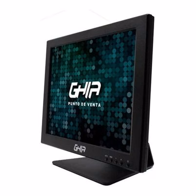 Monitor Pos Ghia Gmpos115b (15") Resolución (1024x768) Respuesta 10ms Vga (D-Sub) Hd Negro, Plata