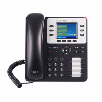Teléfono IP Grandstream GXP2130 V2 en Color Negro/Gris con Pantalla TFT 3 Líneas y Conexión Gigabit Ethernet