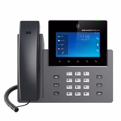 Teléfono Ip Grandstream Gxv3450 (5") Pantalla Tft 2mp Resolución (1280x800) Pixeles Numero De Líneas 16 Líneas 2 Puertos Rj-45 Poe+ Color Negro, Gris