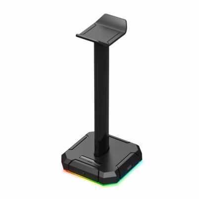 Soporte Para Auriculares Redragon Ha300 4 Puertos Usb A Iluminación Negro