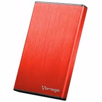 Gabinete Para Disco Duro Externos Vorago Hdd-201-Rojo (2.5") 5gbit/S Sata Usb Rojo