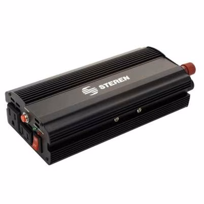 Adaptador E Inversor De Corriente Steren Inv-600 Potencia De Salida 600w Voltaje De Entrada 120-240v Frecuencia De Entrada 60 Hz Color Del Producto Negro, Rojo