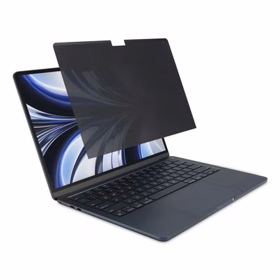 Filtro De Privacidad Para Laptop Kensigton Megpro Elite K58374ww (13") Magnético Material Plástico, Neopreno Compatible Con Macbook Air M2, M3, M4 Color Negro, Translúcido