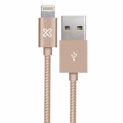 Cable Lightning Klip Xtreme Kac-010rg Genero Macho/Macho Conectores Lightning / Usb 3.0transferencia De Datos 480 Mbit/S Longitud Del Cable 0.5m Color Del Producto Rosa Oro