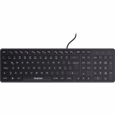 Kit De Teclado/Mouse Quaroni Kaq01 Óptico 1200 Dpi Alámbrico Negro