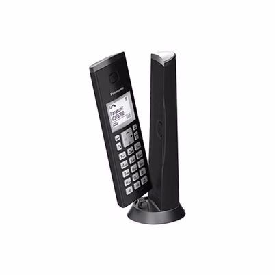 Teléfono Panasonic Kx-Tgk210 Dect Lista De Direcciones De 50 Entradas Con Identificador De Llamadas Marcación Rápida Indicadores Led Color Negro