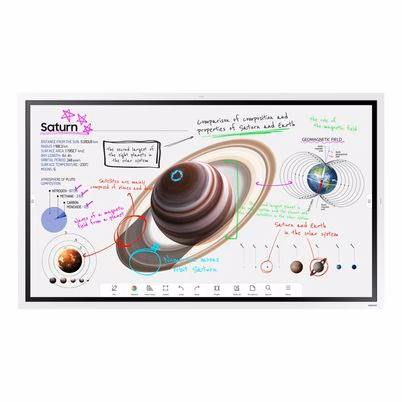 Monitor Interactivo Samsung Pro Lh55wmbwbgcxza (55") Panel Va Resolución (3840x2160) Pixeles Tiempo De Respuesta 8ms Interfaz Hdmi, Usb 2.0 Tipo De Hd 4k Ultra Hd Sistema Operativo Tizen 6.5 Color Negro