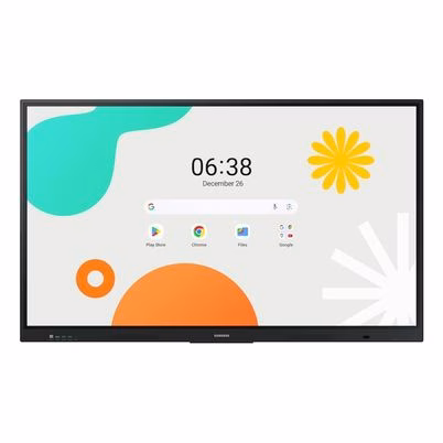 Monitor Interactivo Samsung Wa65f Lh65wafwlgcxzx (65") Panel Ips Resolución (3840x2160) Pixeles Tiempo De Respuesta 8 Ms Interfaz Hdmi, Displayport Smart Tv 4k Ultra Hd Sistema Operativo Android Color Negro