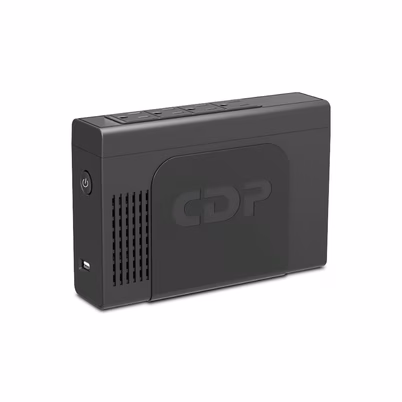 UPS Compacta CDP Li-504 de 500VA y 250W con Batería de Litio, 4 Salidas AC y Puerto USB para Protección Confiable