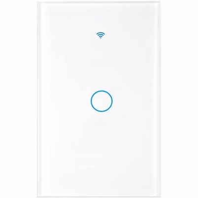 Apagador Inteligente De Pared Mirati De 1 Apagador Touch Wifi 2.4hz Bluetooth // Compatible Con Android E Ios // Funciona Con Alexa Y Asistente De Google