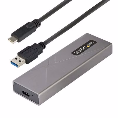 Startech.Com Caja Externa De Aluninio Usb-C 10gbps A Nvme M.2 O Ssd M.2 Sata - Sin Herramientas Para Ssd M.2 Ngff Pcie/Sata - Con Cables Usb Tipo C O Usb-A - 2230/2242/2260/2280