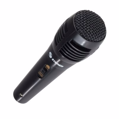Micrófono Steren Mic-110 Alámbrico 6.35 Mm  77 Db 50 - 14000 Hz Negro