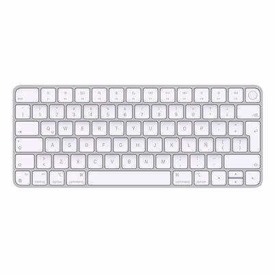 Teclado Apple Magic Keyboard Mk293la/A Inalambrico Bluetooth/Usb Blanco Aluminio, Blanco