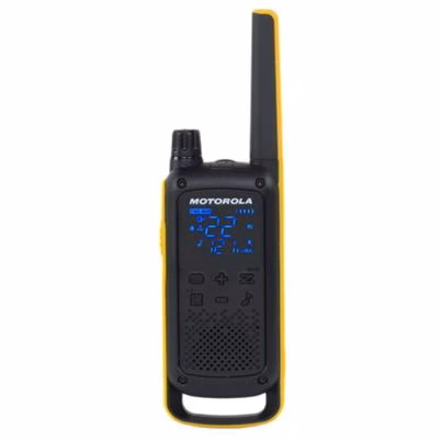 Radio Motorola De Dos Vias Motorola T470 Mot-T470-2pack 22 Canales 20 Tonos De Llamada Resistente A La Intemperie Batería Recargable Color Negro, Amarillo