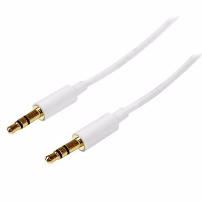 Cable De Audio Startech.Com Mu2mmmswh Macho/Macho 3.5mm/ 3.5mm Pvc 2 M Blanco
