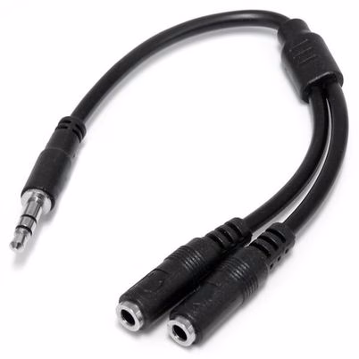 Startech.Com Adaptador Divisor De Auriculares Mini-Jack 3, 5mm 3 Pines Macho A 2x Mini-Jack 3 Pines Hembra