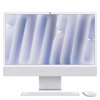 All In One iMac Apple M4 Pro de 24 Pulgadas 4.5K Retina con 16GB RAM, 256GB SSD y macOS Sequoia en Color Blanco