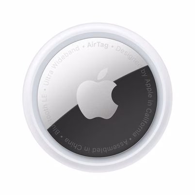 Apple Airtag Bluetooth Plata, Blanco 1 Pieza
