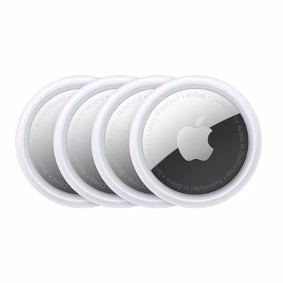 Apple Airtag Bluetooth Plata, Blanco 4 Pieza(S)