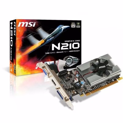 Msi N210-Md1g/D3 Tarjeta Gráfica Geforce 210 1 Gb Gddr3