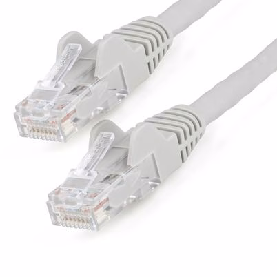 Startech.Com Cable Ethernet Cat6 De 2m - Lszh - Cable De Red De 10 Gigabits De 650mhz Y Poe De 100w Utp Sin Enganches (Snagless) Con Alivio De Tensión - Gris - Cat 6 - Etl