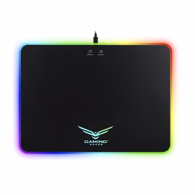 Mousepad Gamer Naceb NA-0927 con Retroiluminación LED Multicolor 36x26cm