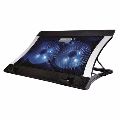 Naceb Base Enfriadora Para Laptop, Con 2 Ventiladores De 1200rpm, Negro Na-636