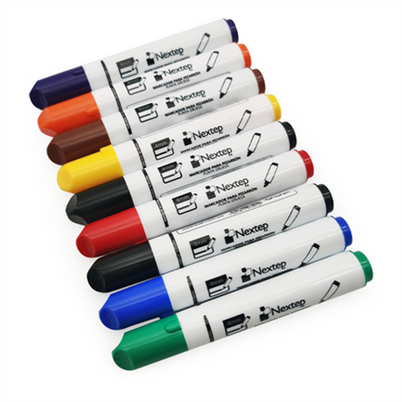 Kit De Marcadores Nextep Ne-078x Punta De Cincel Gruesa 4, 0mm Base De Agua Colores Surtidos Paquete Con 8 Pieza(S)