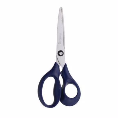 Tijera Nextep Econopack Ne-141s (6") Tamaño Chico Mango Bimaterial Material Acero Inoxidable Con Acabado Satinado Color Azul