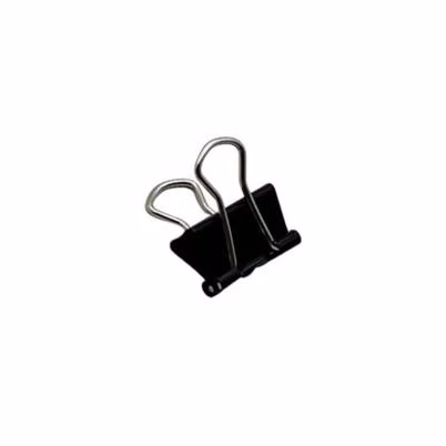 Sujeta Documentos Nextep Ne-153c (1/2") 15mm Paquete Con 12 Piezas Color Del Producto Negro