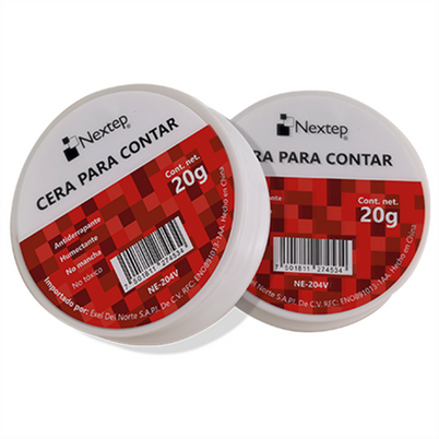 Cera Para Contar Nextep Ne-204v Antiderrapante Sin Olor 20 Gr Color Transparente
