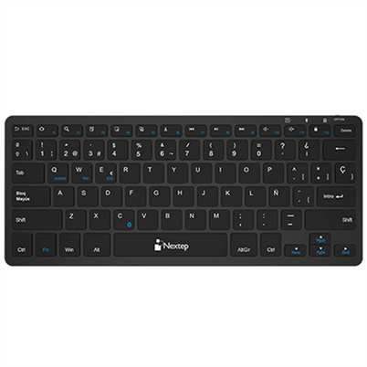 Teclado Nextep Ne-415m Inalámbrico- Bluetooth 78 Tecla(S) Recargable Color Negro